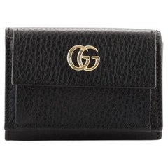 Gucci GG Marmont Trifold Wallet Leather Compact