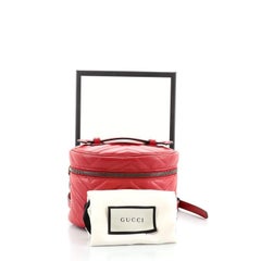 Gucci GG Marmont Vanity Backpack Matelasse Leather Mini