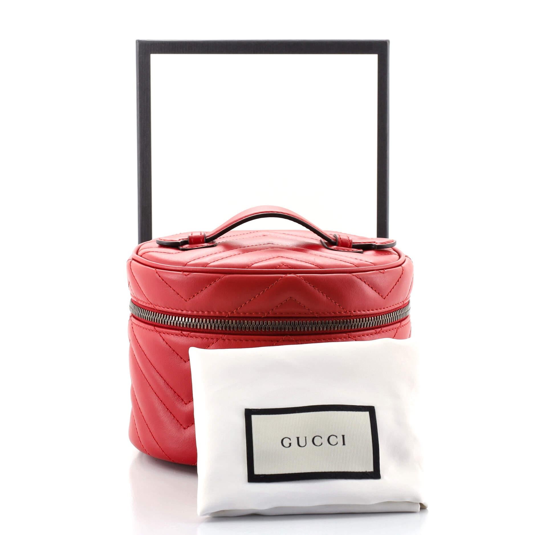 Gucci GG Marmont Vanity Backpack Matelasse Leather Mini at 1stDibs