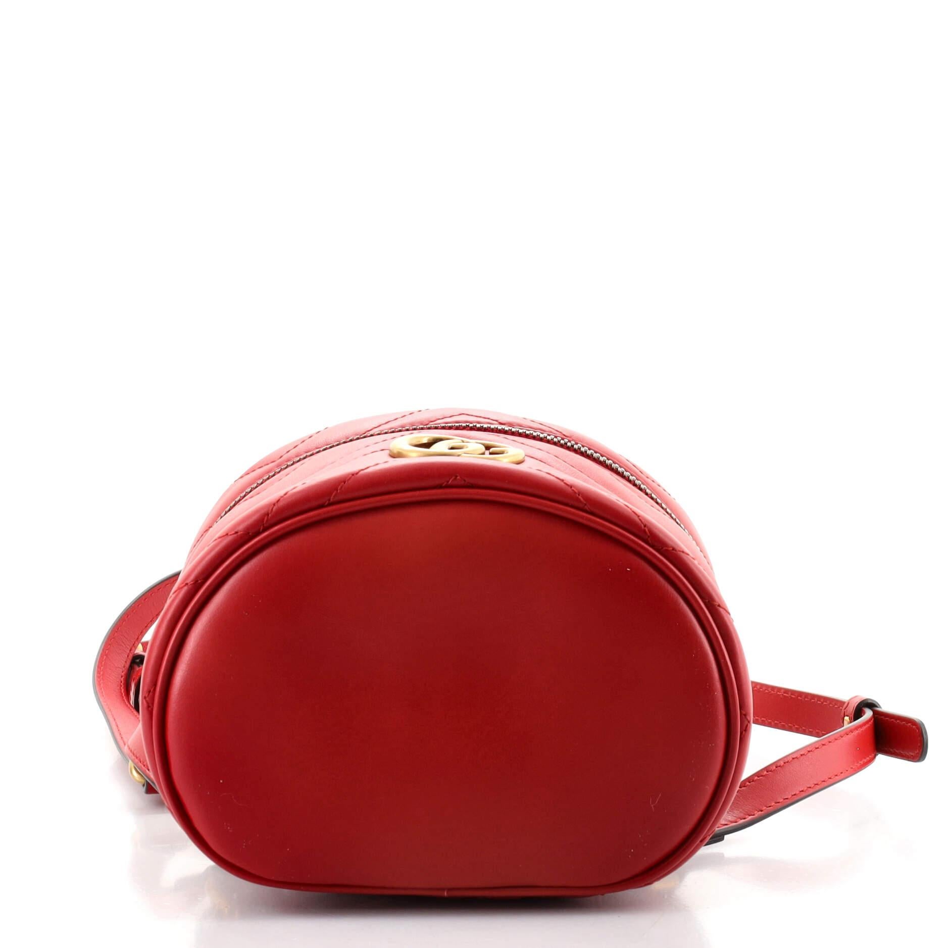 Gucci GG Marmont Vanity Backpack Matelasse Leather Mini at 1stDibs