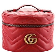Gucci GG Marmont Vanity Backpack Matelasse Leather Mini