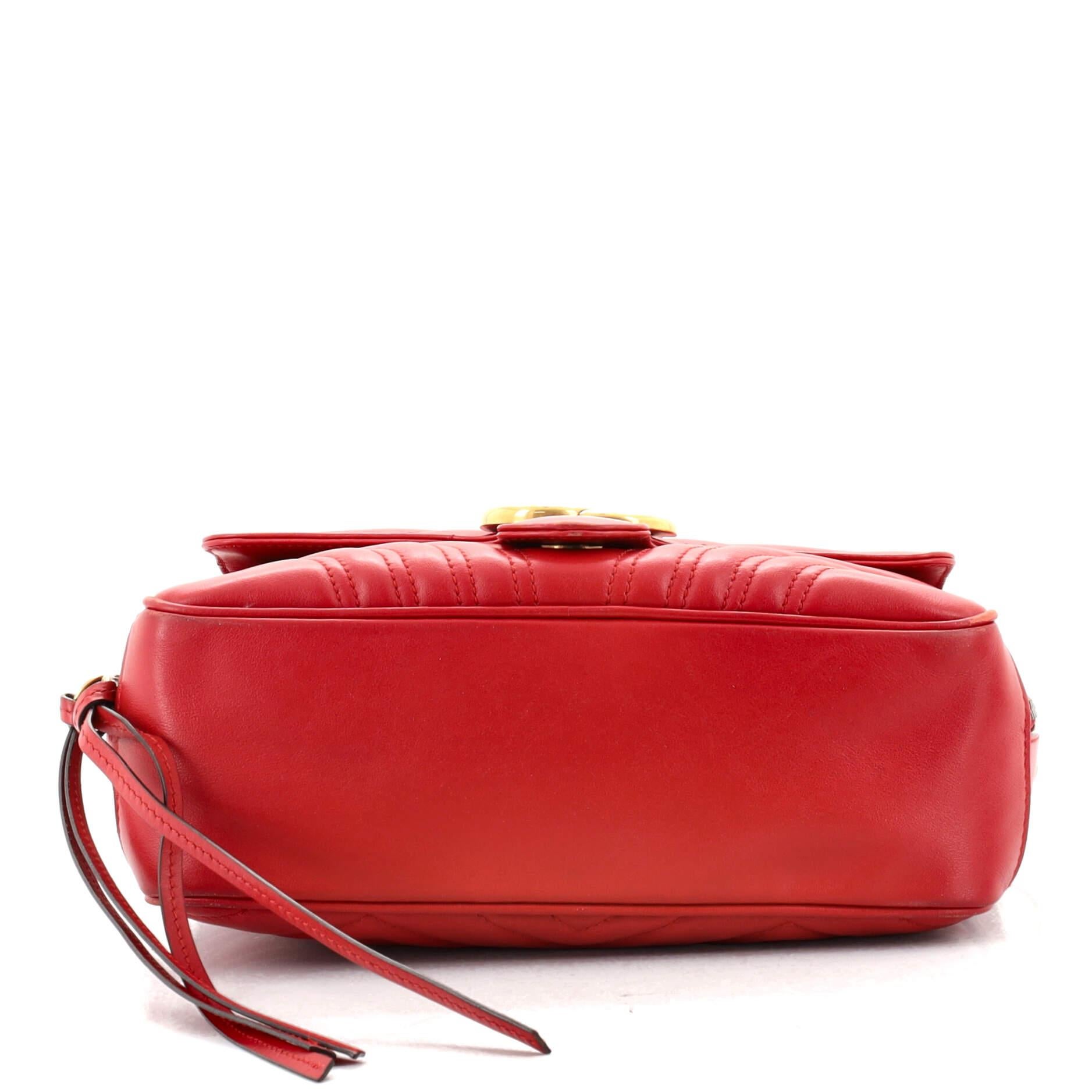 gucci marmont camera bag red