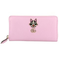 Gucci GG Marmont Zip Around Wallet Embellished Leather