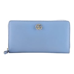 Used Gucci GG Marmont Zip Around Wallet Leather
