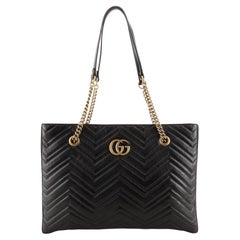 Gucci GG Marmont Zip Tote Matelasse Leather Medium