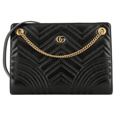 Gucci GG Marmont Zip Tote Matelasse Leather Small