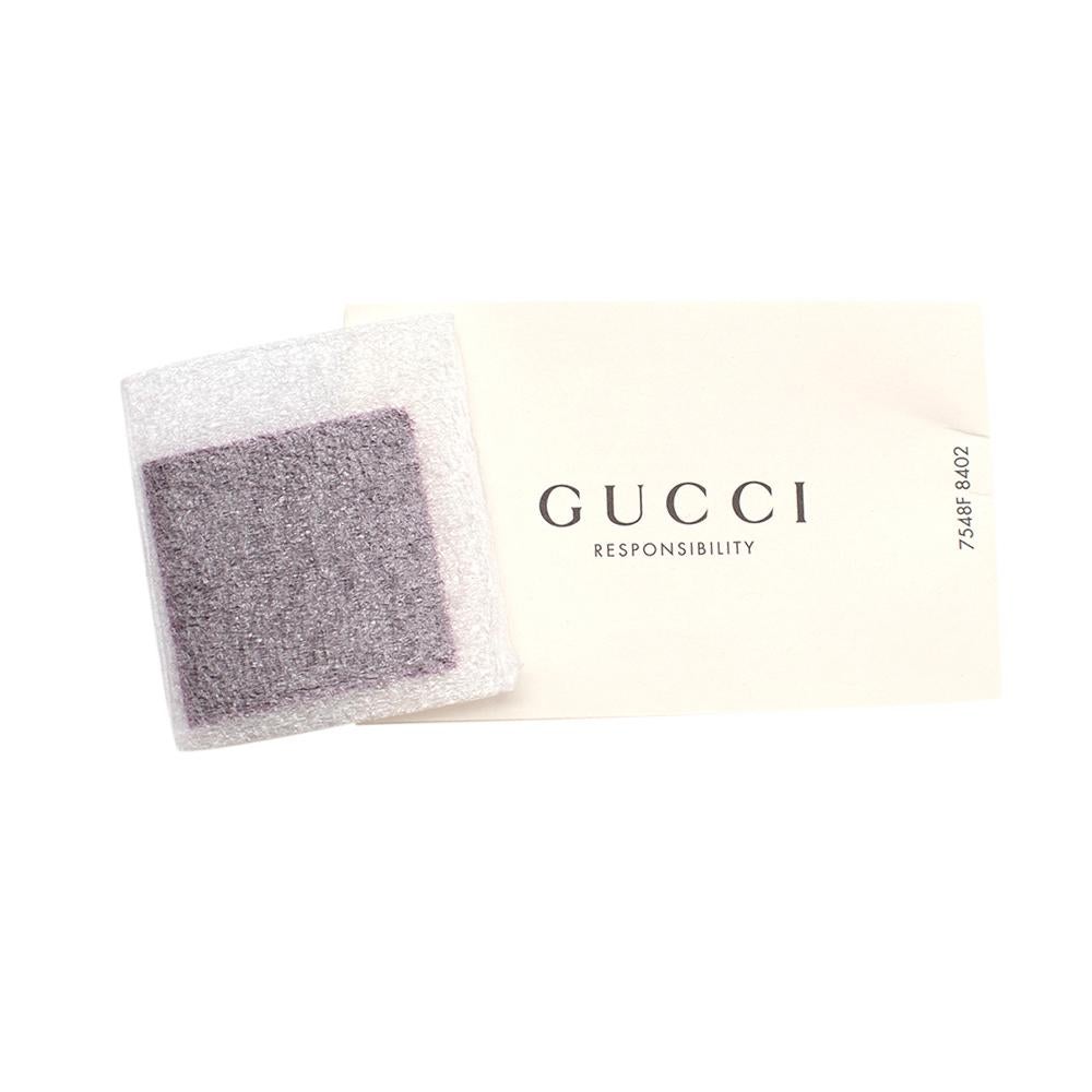 Gucci GG Marmount Purple Velvet Shoulder Bag 2