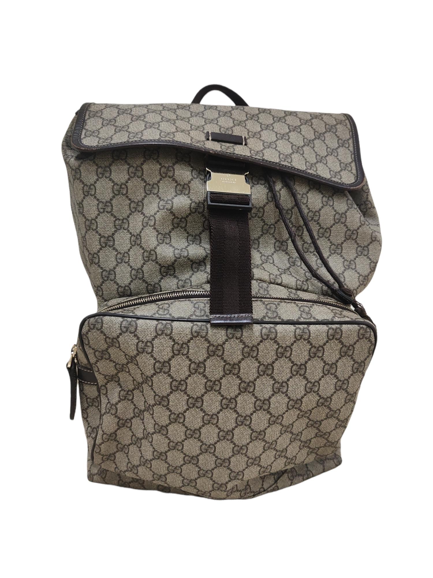 Gucci GG Monogram backpack In Excellent Condition In Capri, IT