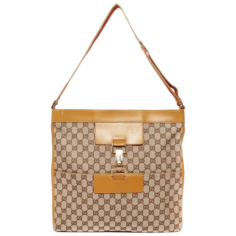 Vintage Chic Cesti Bag Price Gucci GG Monogram Canvas Messenger