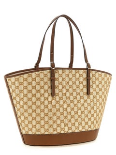 Gucci GG Monogram Canvas Tote Bag — Beige