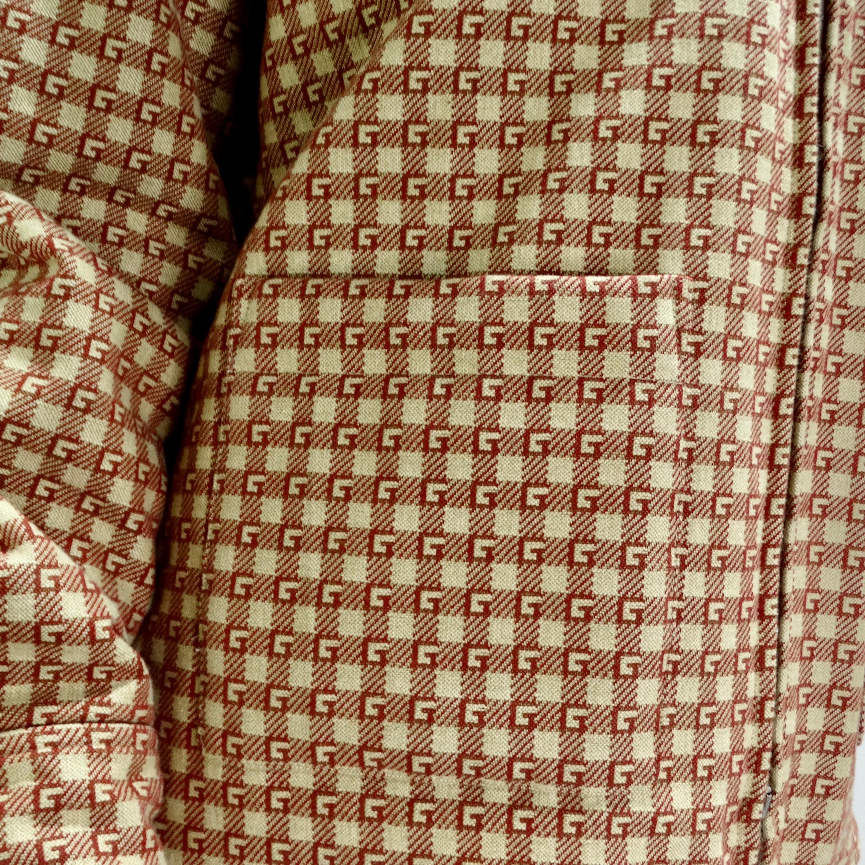 Gucci - Veste à capuche avec monogramme GG Excellent état - En vente à Scottsdale, AZ