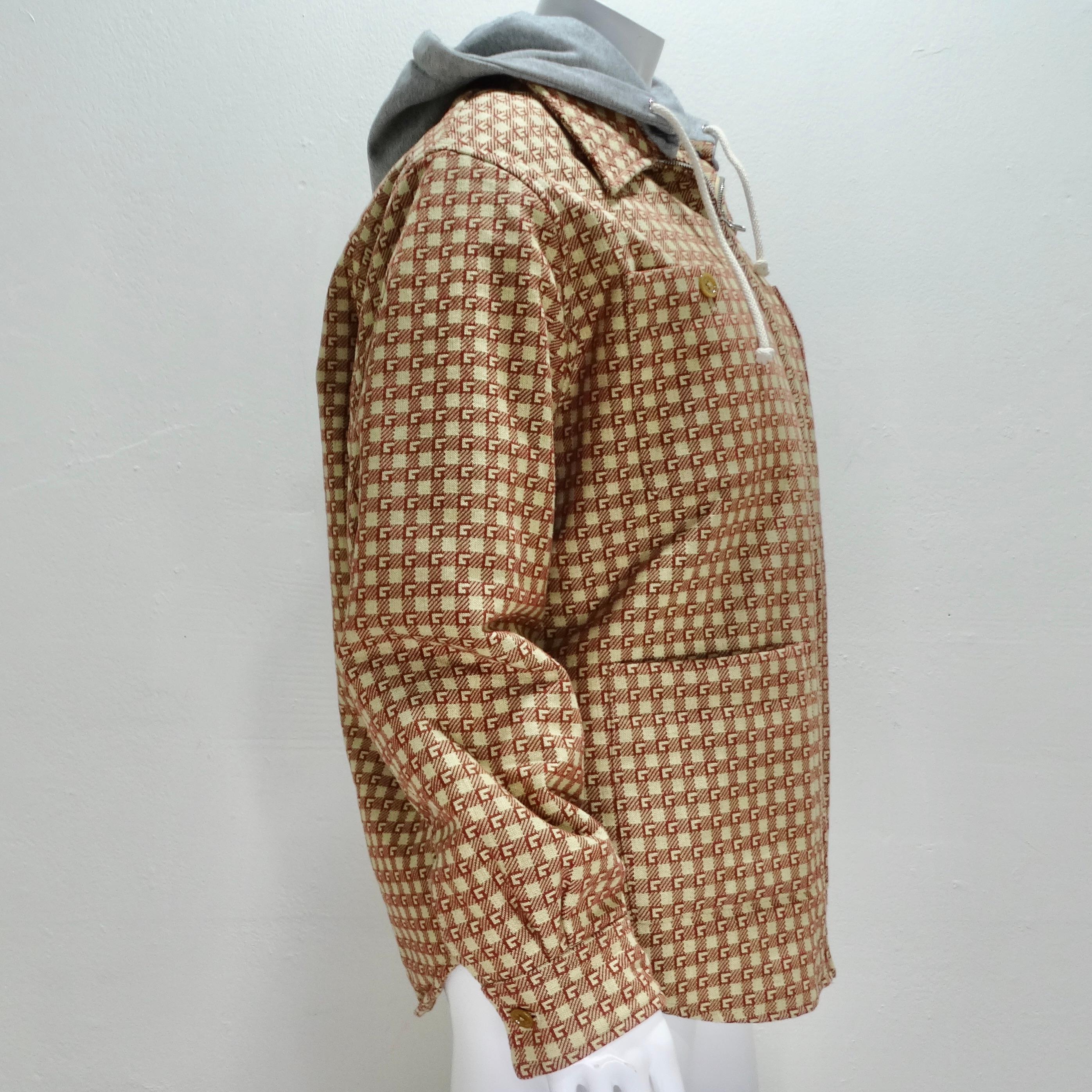 Gucci GG Monogram Jacke mit Kapuze für Damen oder Herren im Angebot
