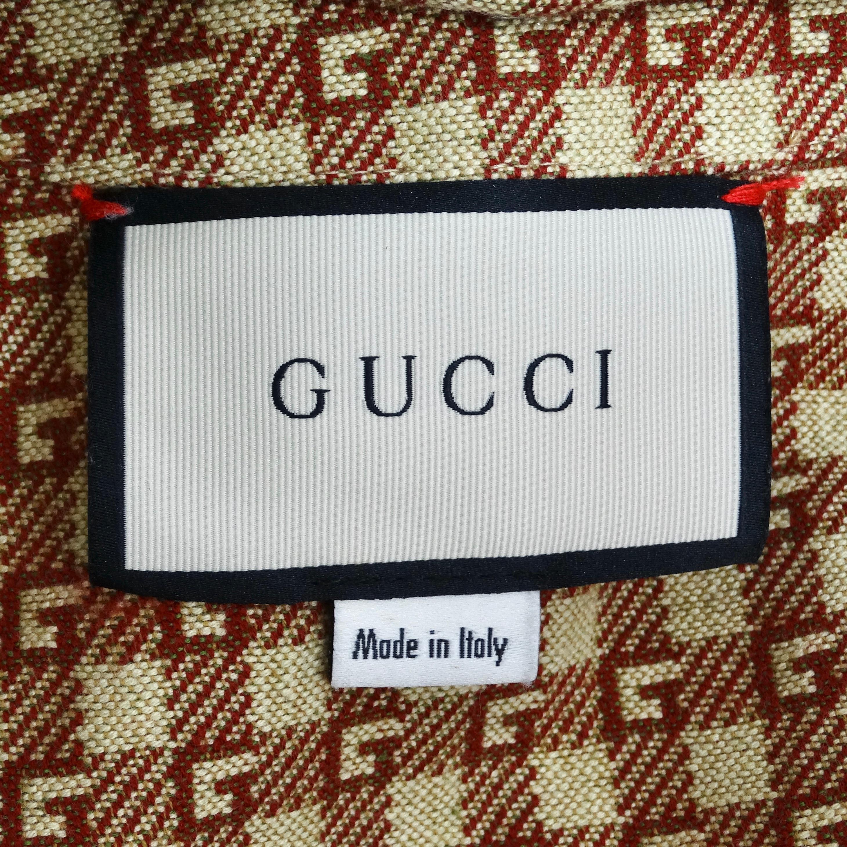 Gucci GG Monogram Hooded Jacket For Sale 4