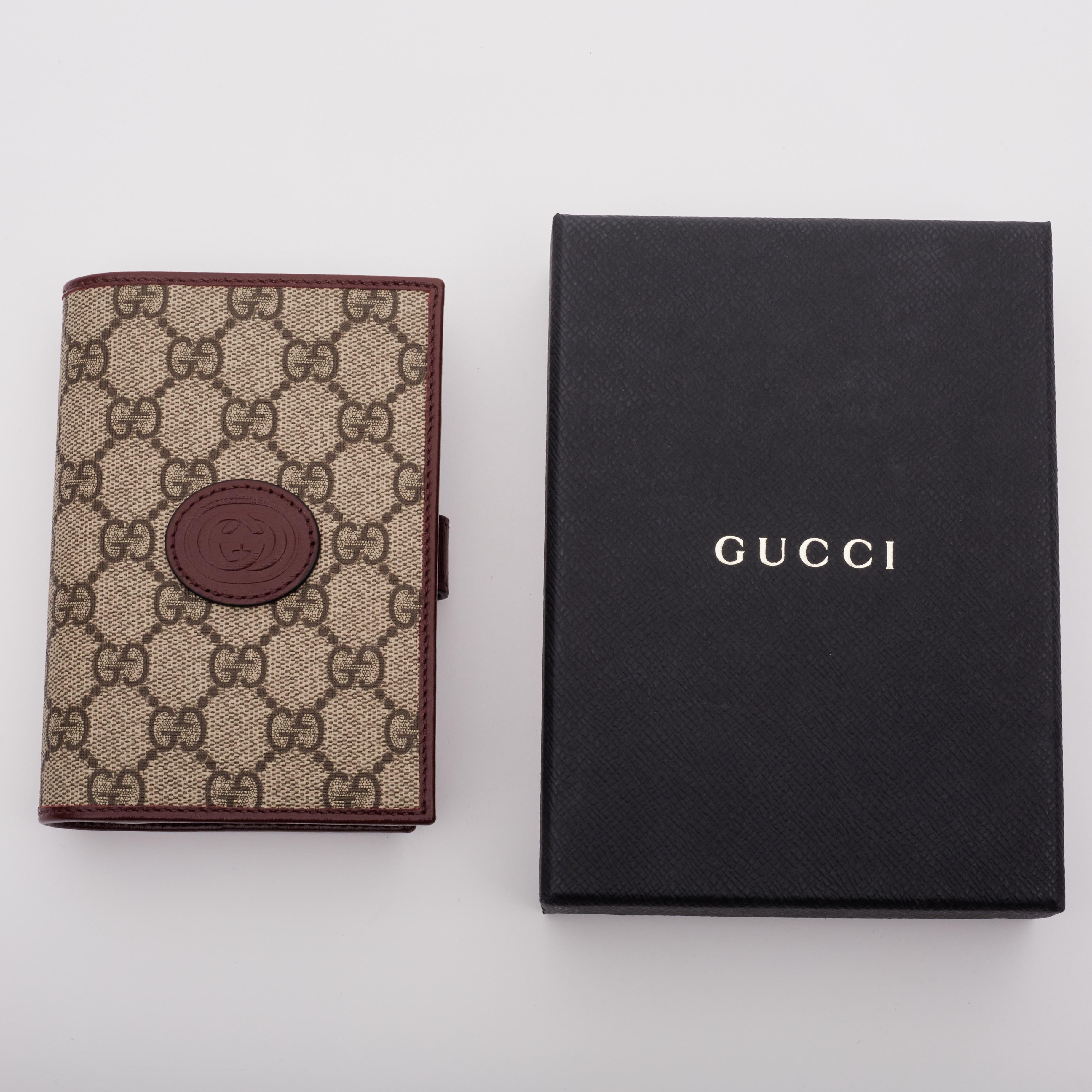 Gucci GG Monogram Passport Holder Case (724562) 1