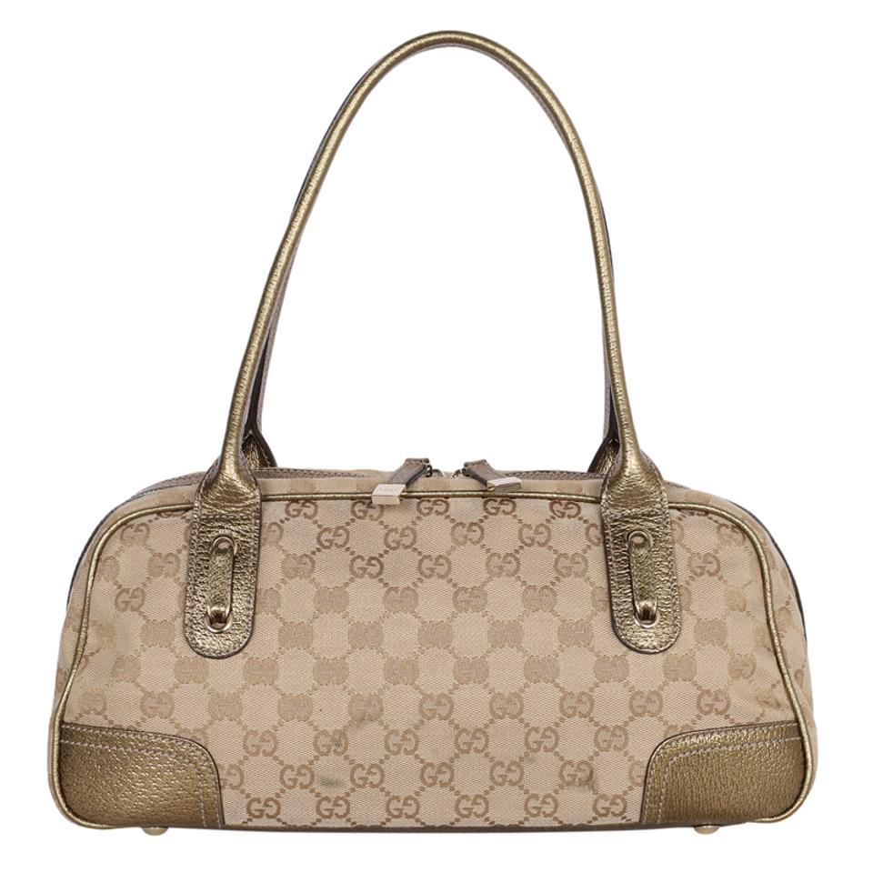 Marron Sac à bandoulière Gucci GG Monogram Princy Boston en vente