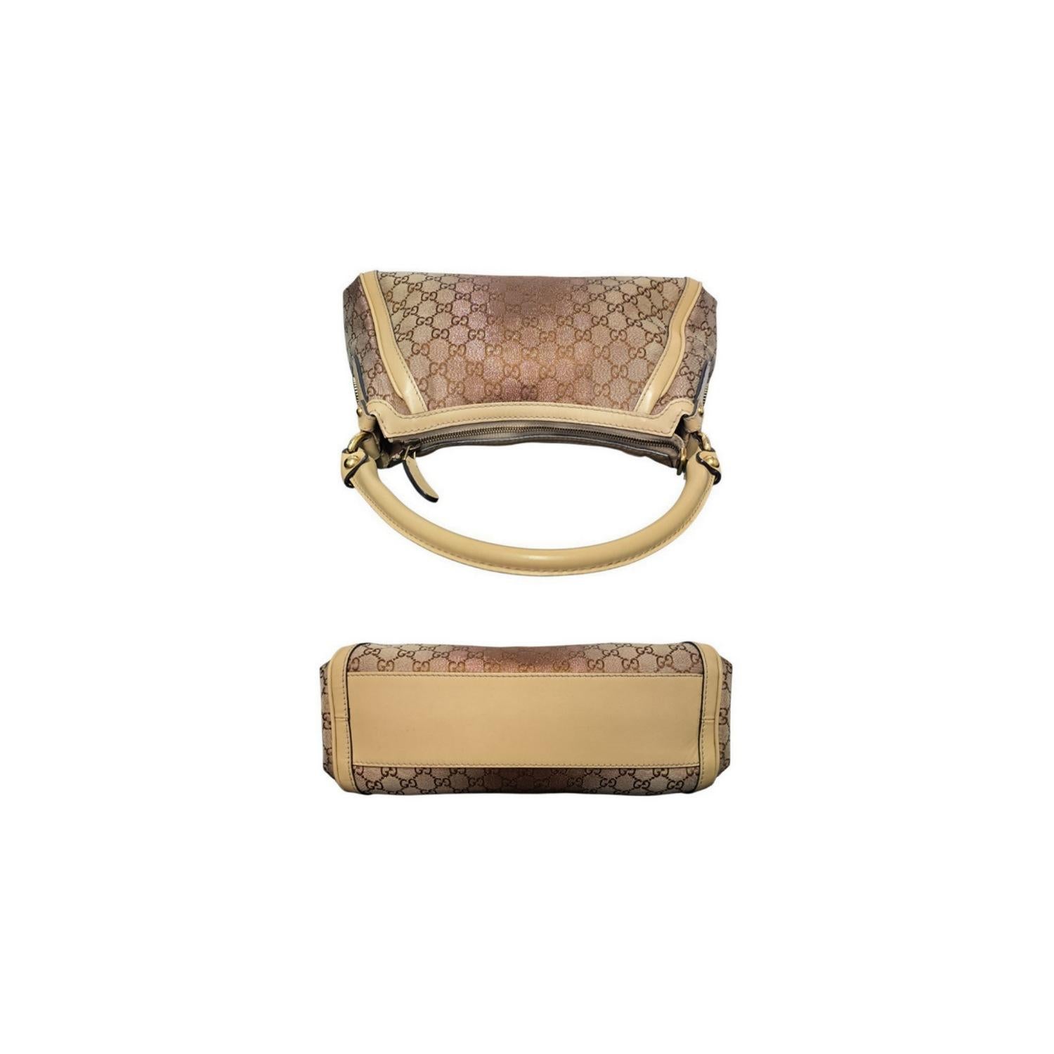 Gucci GG Monogram Shimmer Canvas Small Scarlett Hobo Pour femmes en vente