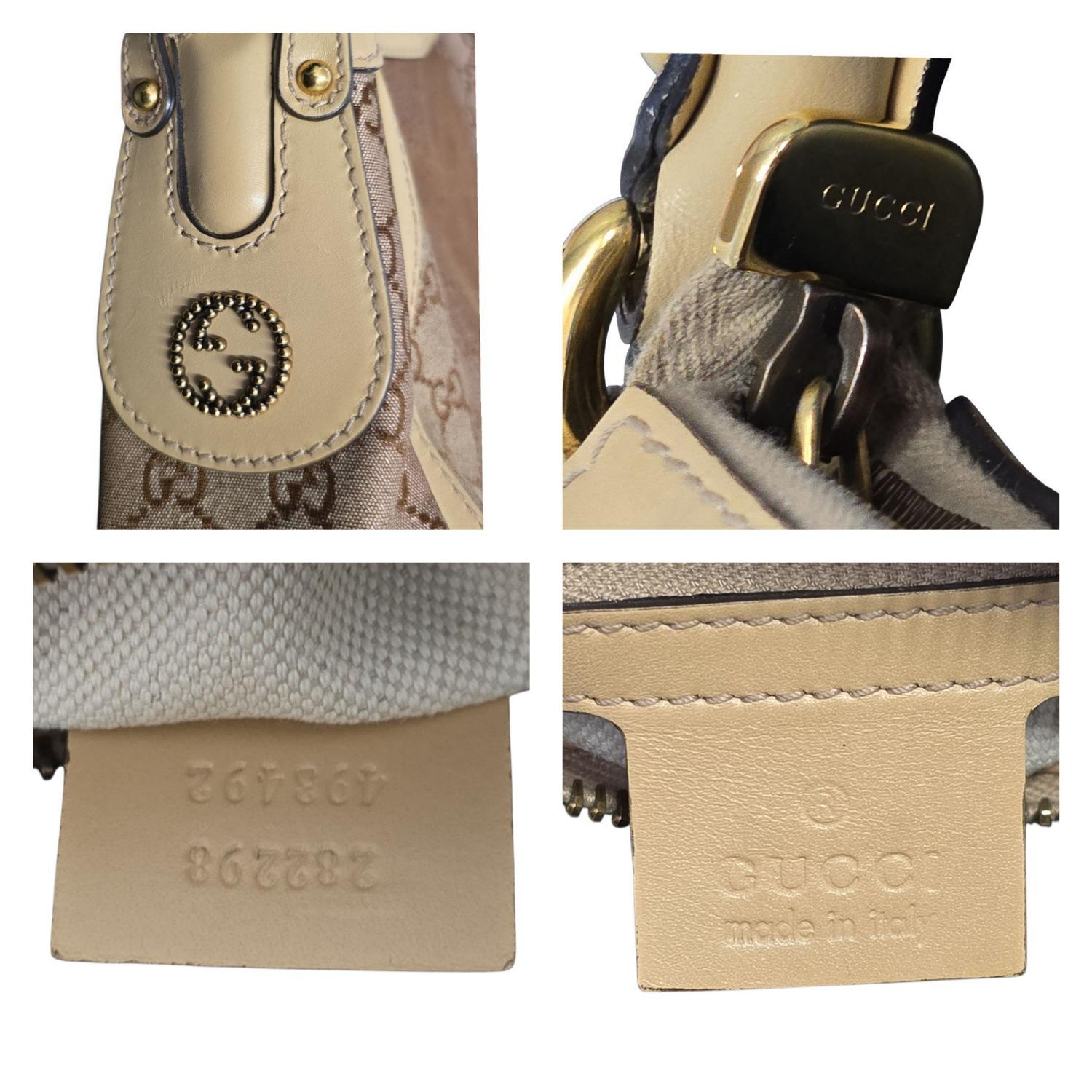 Gucci GG Monogram Shimmer Canvas Small Scarlett Hobo en vente 4