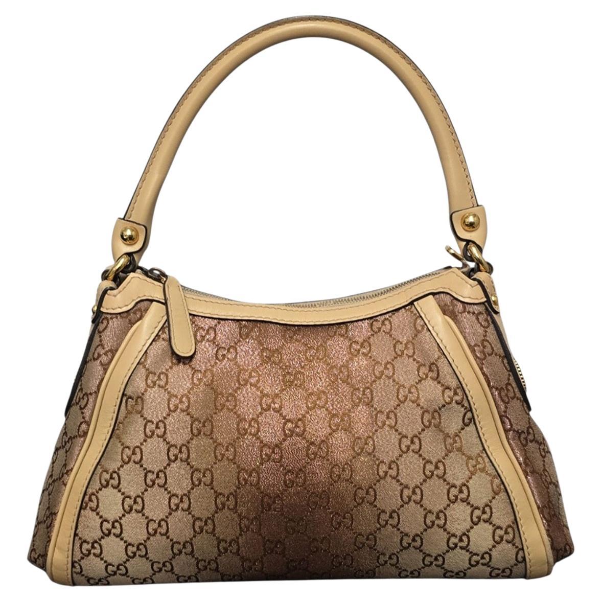 Gucci GG Monogram Shimmer Canvas Small Scarlett Hobo en vente