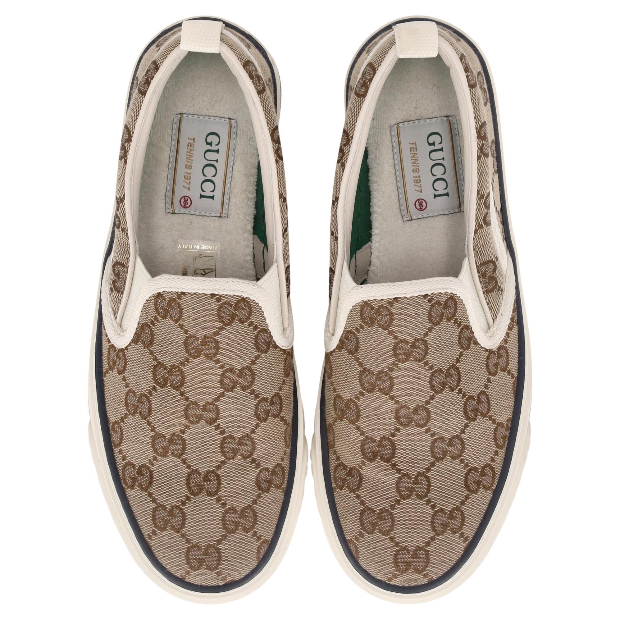 Gucci 
GG
 Monogram Tennis 1977 Slip-On Sneaker en venta