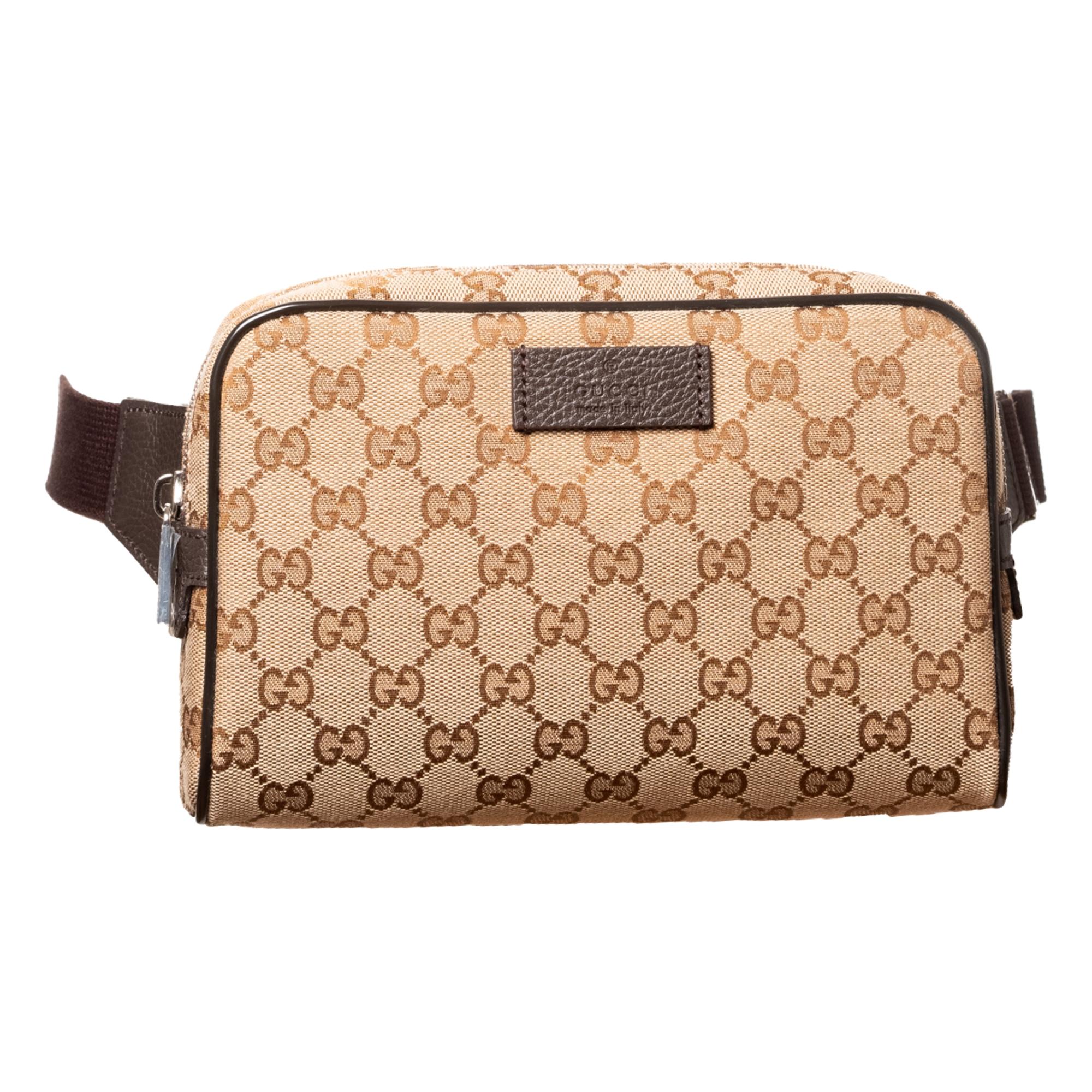 Gucci GG Monogram Travel Pouch Belt Bag (449174) For Sale