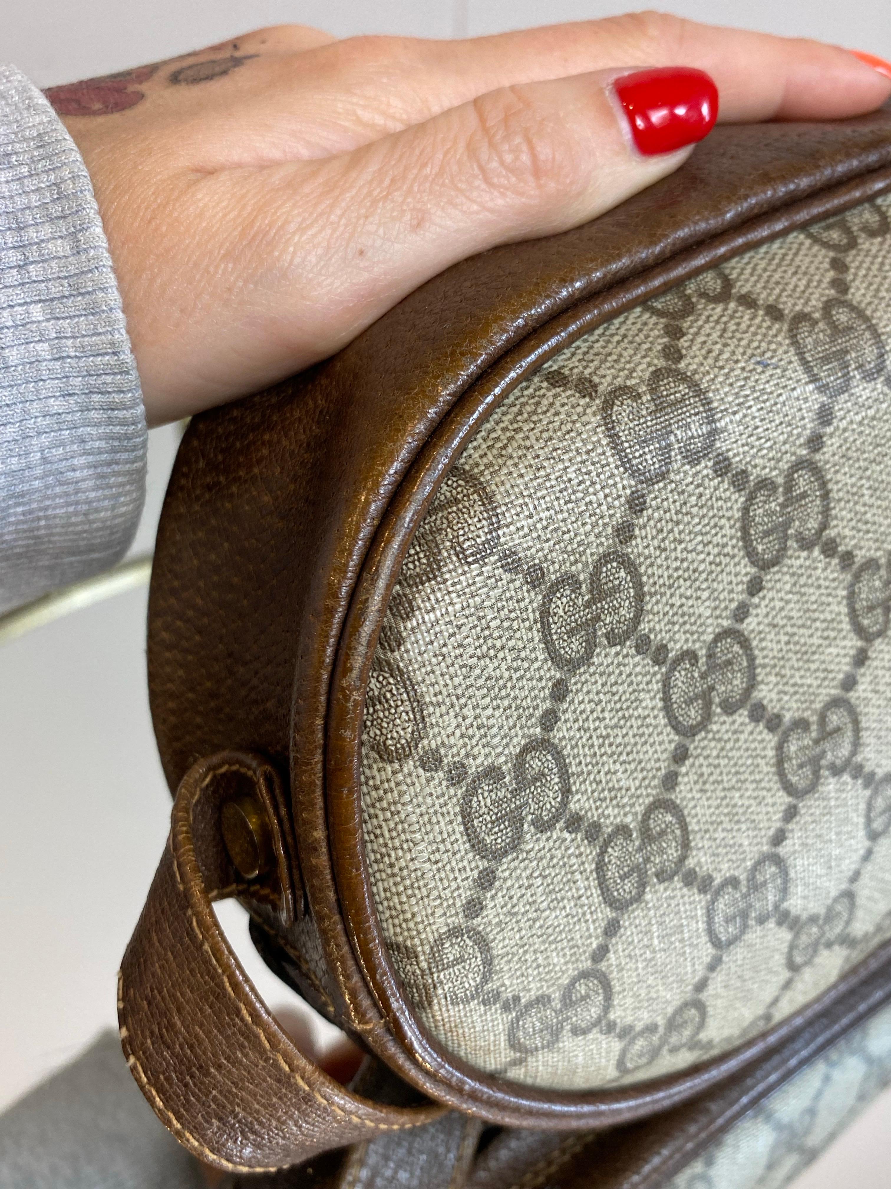 Gucci GG monogram vintage Shoulder Bag For Sale 1