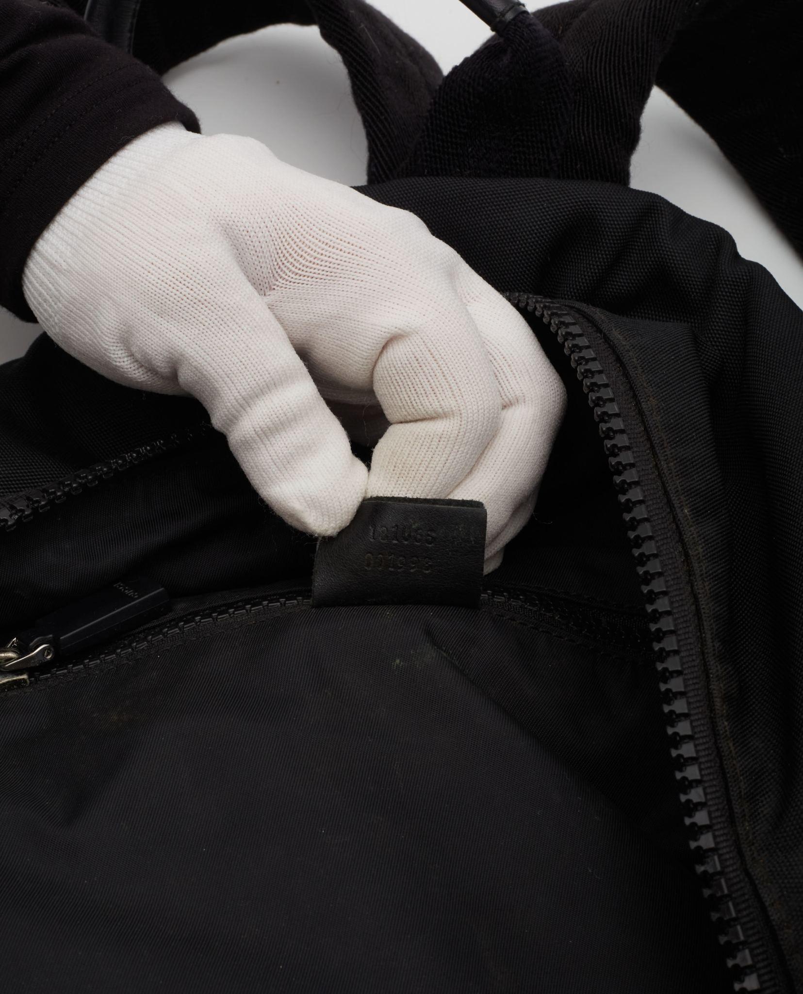 Gucci GG Monogram Web Classic Backpack Black For Sale 7