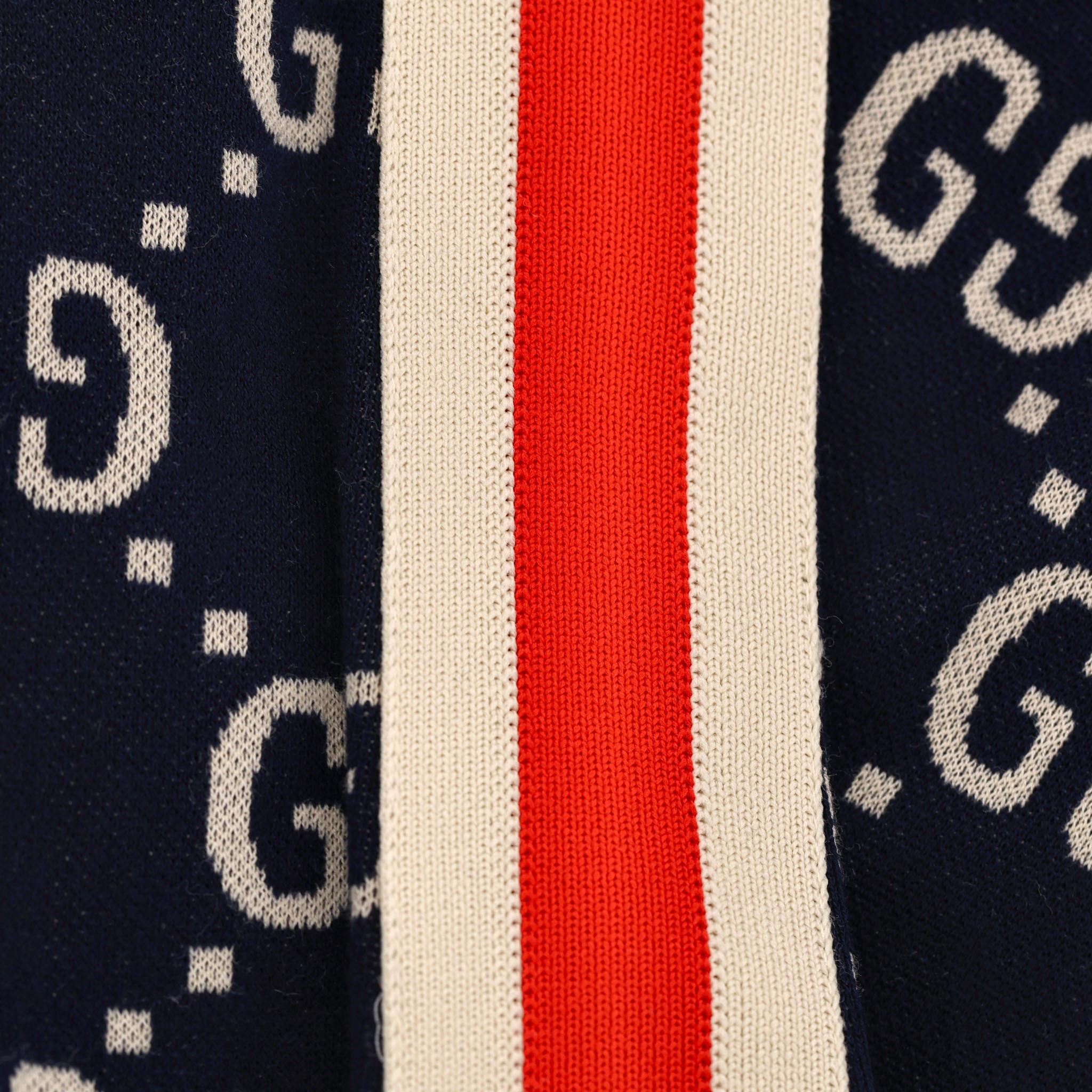 Women's Gucci GG Monogram Web Stripe Jersey Cotton Track Bottoms