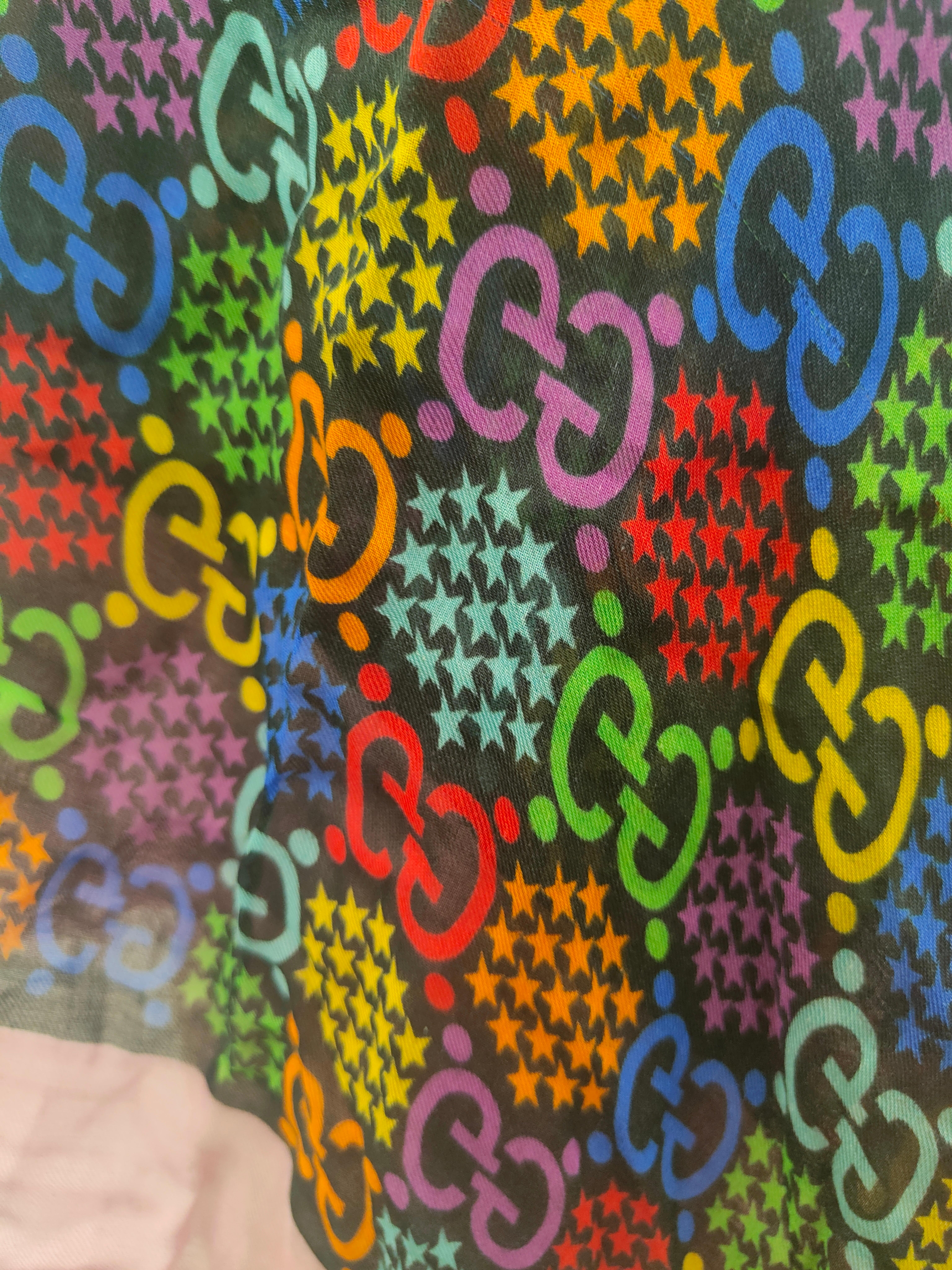 Mehrfarbiger Schal von Gucci GG NWOT im Angebot 3