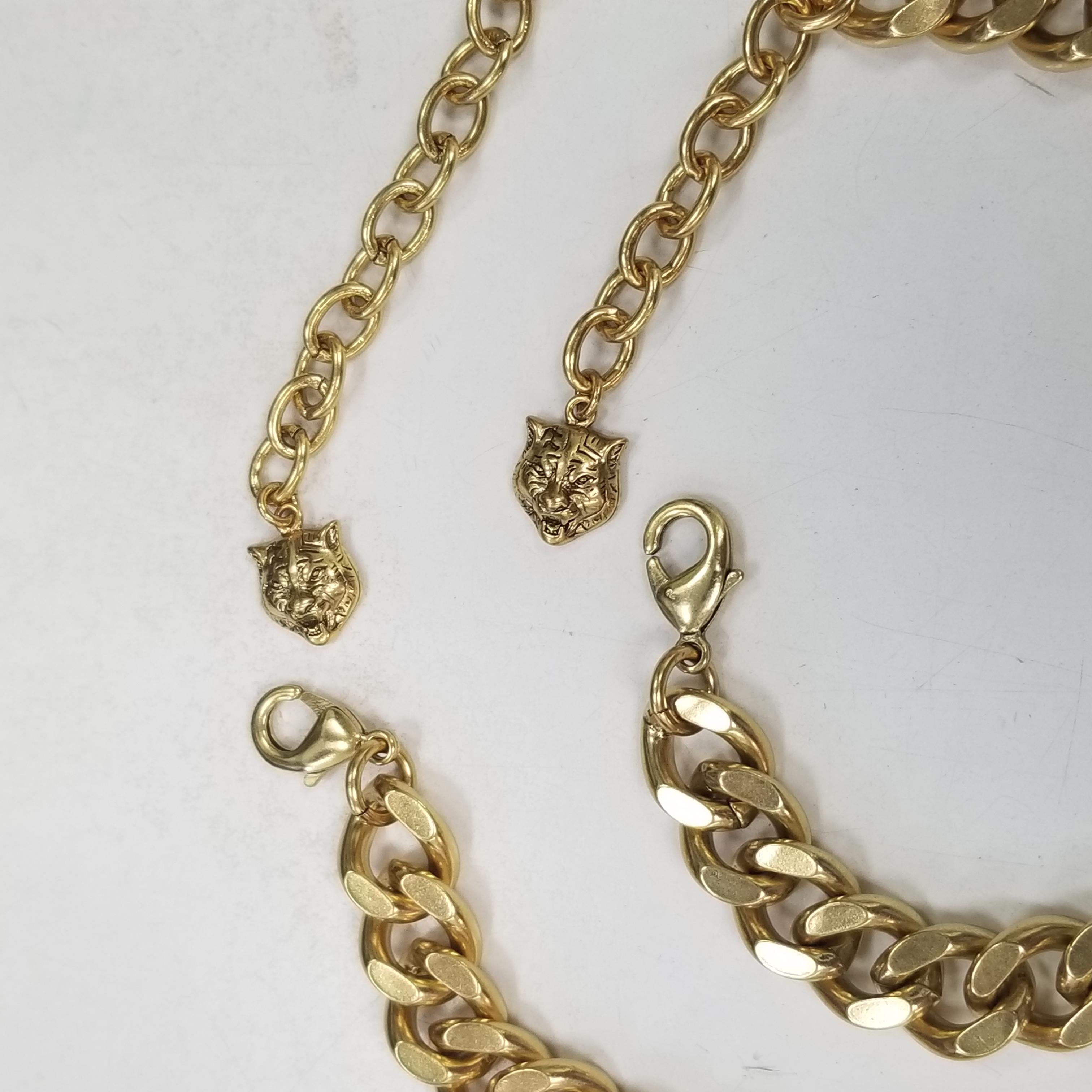 Gucci GG necklace and bracelet