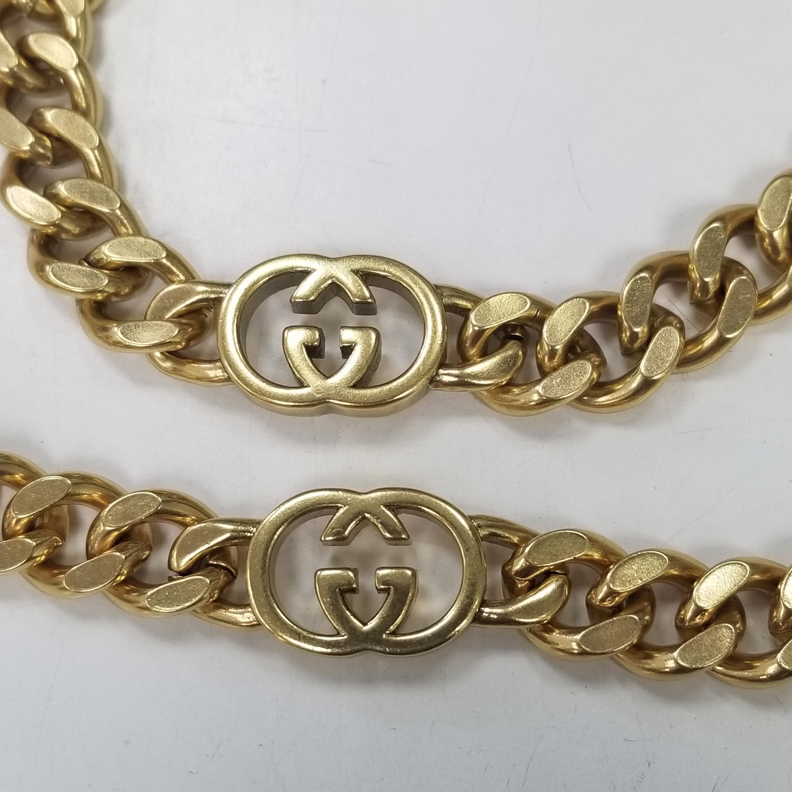 gucci gg necklace gold