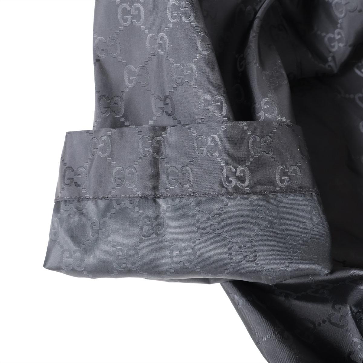 Gucci GG Nylon Belted Wrap Coat Black For Sale 6