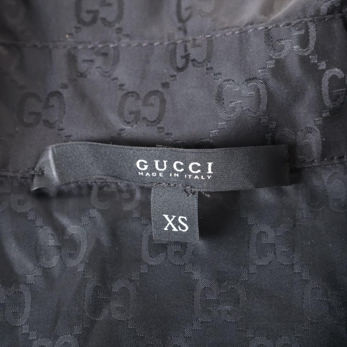 Gucci GG Nylon Belted Wrap Coat Black For Sale 2