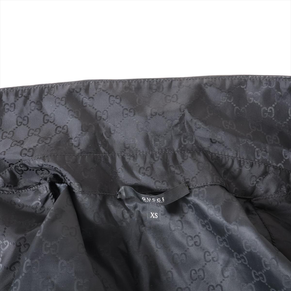 Gucci GG Nylon Belted Wrap Coat Black For Sale 5