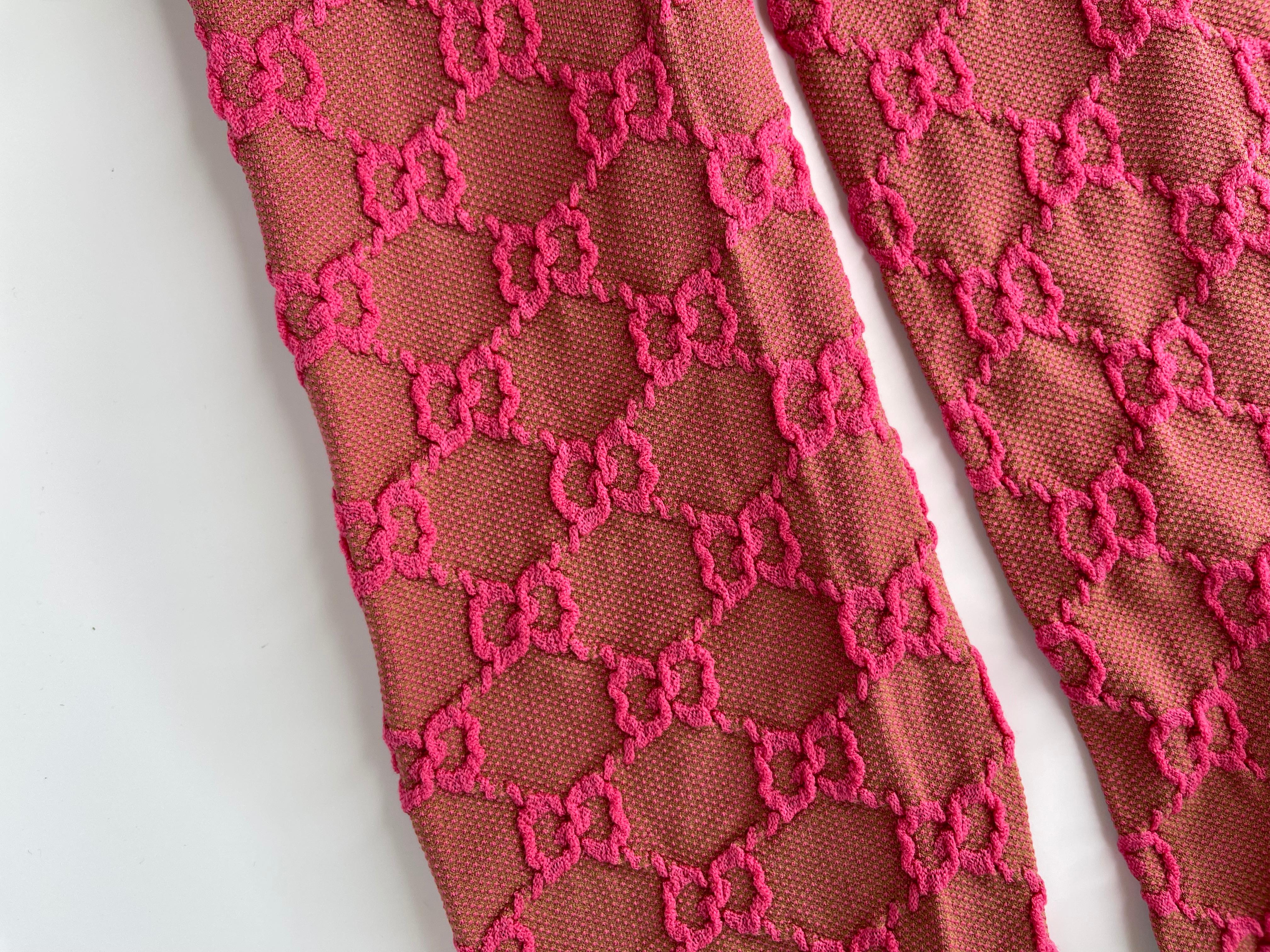 Gucci GG Pattern Guccissima Pink Tights (Small) at 1stDibs | pink gucci  tights, gucci pink tights, gucci tights pink