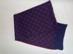 GUCCI GG Pattern Men's Alpaca Scarf 536662