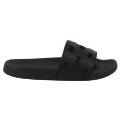 Gucci GG Perforated Rubber Slides EU 39 UK 6 US 9