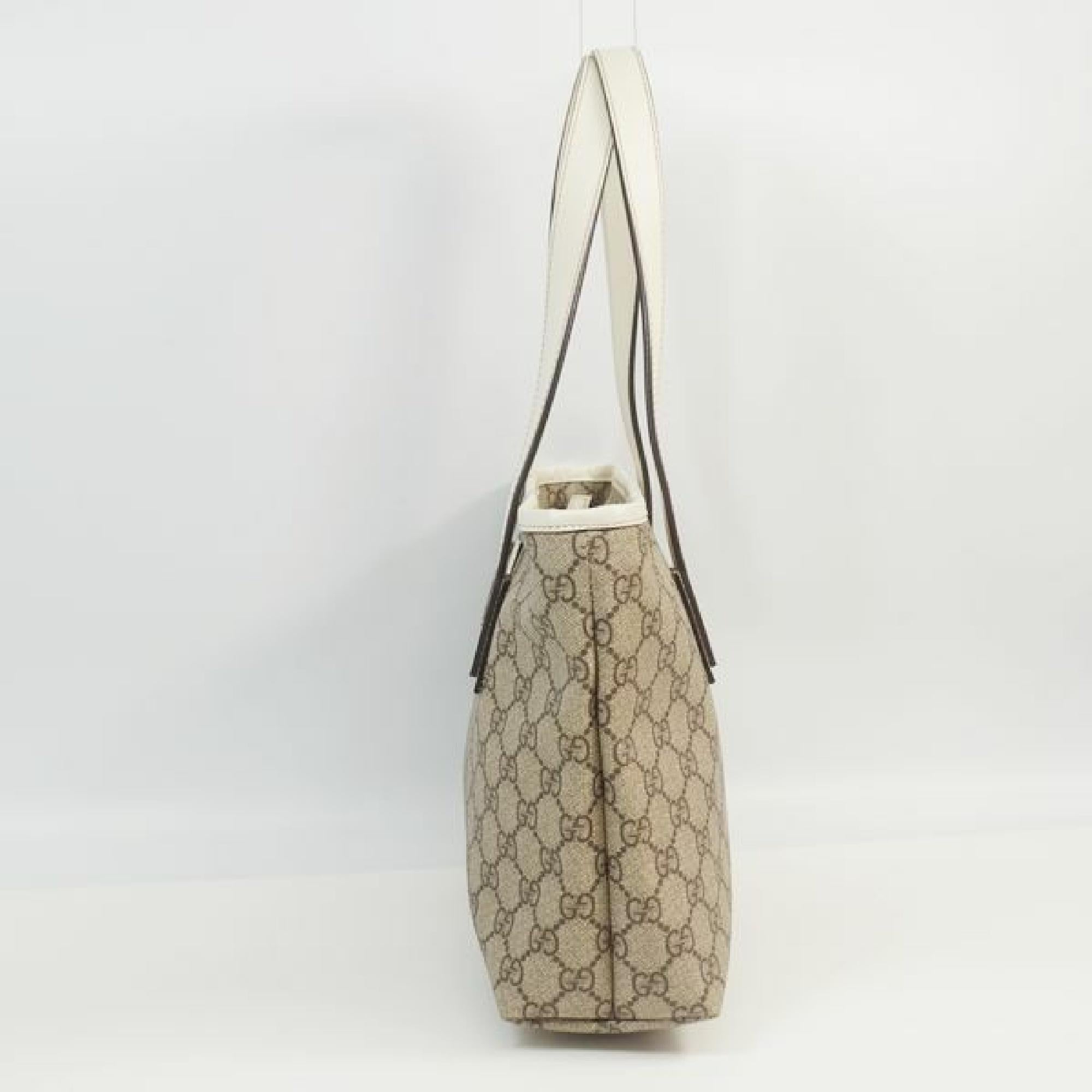 An authentic GUCCI GG plus shoulder Womens tote bag 211138 The outside material is coating canvas/ leather. The pattern is GG plus  shoulder. This item is Contemporary. The year of manufacture would be 1986.
Rank
A beautiful goods
Used items with
