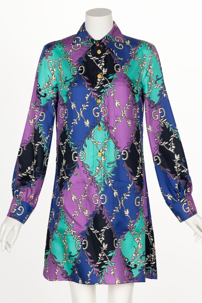 green emerald velvet dress Gucci Pink/Green Silk Layered Midi Dress with Cape Size 44 – Mine & Yours