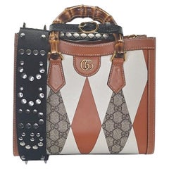 Gucci GG Rhombus Small Diana Top Handle Tote Bag NM