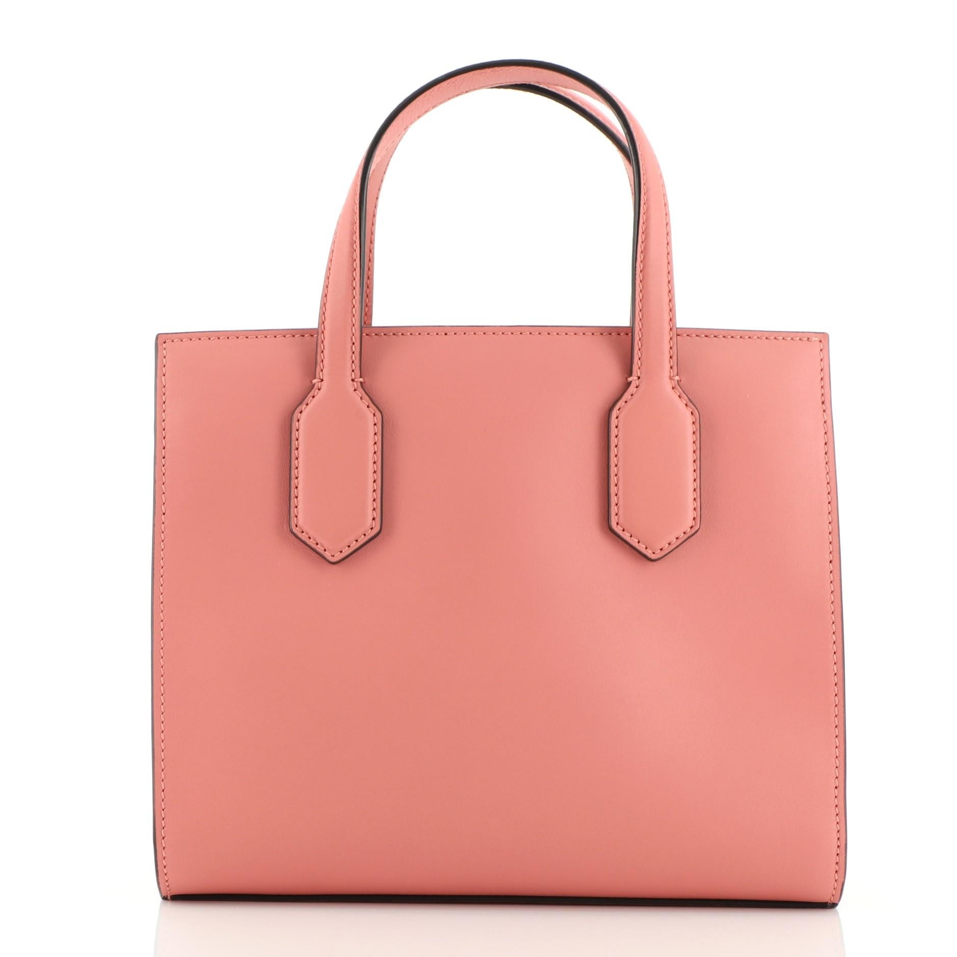Gucci GG Ribbon Tote Leder klein im Zustand „Gut“ in NY, NY