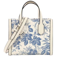 Gucci GG Ribbon Tote Printed Linen Small
