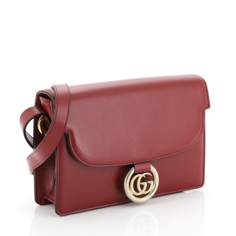 Gucci GG Ring Crossbody Bag Leather Small at 1stDibs