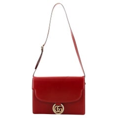 Gucci GG Ring Shoulder Bag Leather Medium