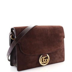 Gucci GG Ring Shoulder Bag (Outlet) Suede Medium