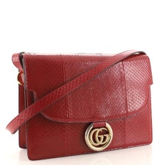 Gucci GG Ring Shoulder Bag Python Medium