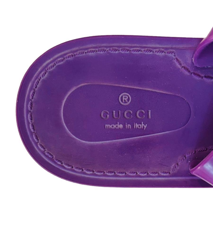 Gucci 'GG' Rubber Flip-Flop Sandals 3