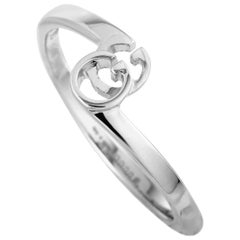 Bague Gucci GG Running en or blanc 18 carats