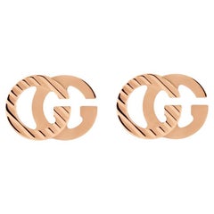 Gucci GG Running Clous d'oreilles en or rose 18 carats YBD652219003