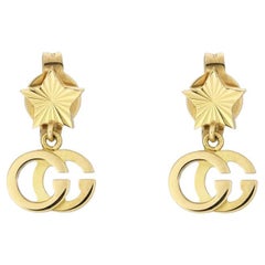 Gucci Running G Stud Earrings in 18 Karat White Gold, YBD094074001 For ...