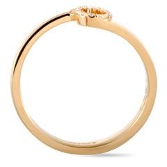 Gucci GG Running 18 Karat Yellow Gold Diamond Ring